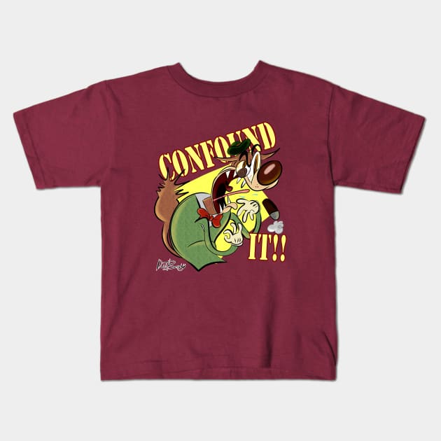 CONFOUND IT!! Kids T-Shirt by D.J. Berry